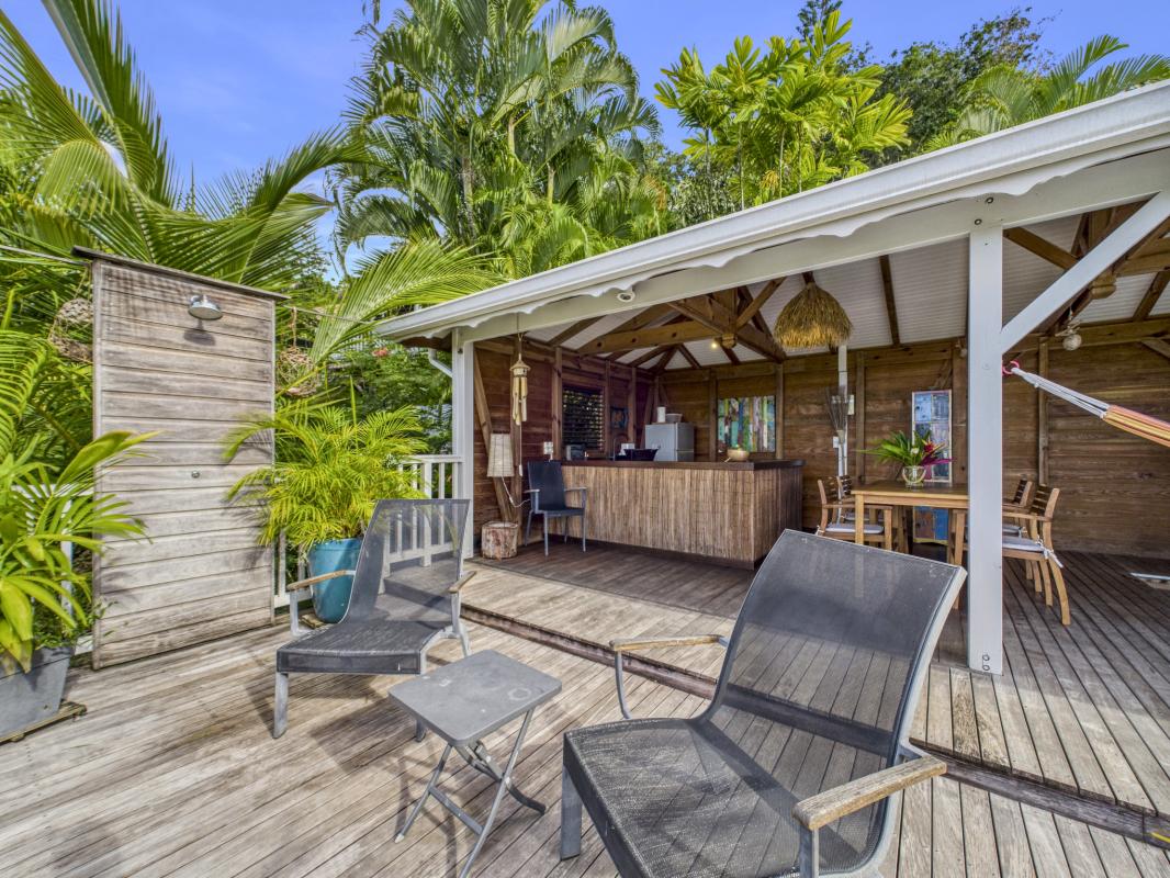 33.Location Villa piscine Deshaies Guadeloupe_Terrasse vue mer